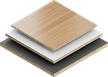 Plastic coated boards