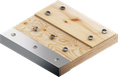 Wood with metal