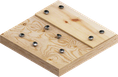 Wood with hard nails