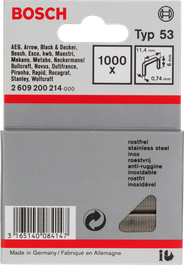Bosch Typ 53 stainless steel staples
