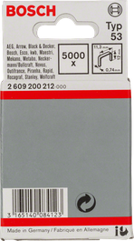 Bosch Typ 53 staples 11.3mm 5000x