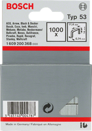 Bosch Typ 53 11,4 mm 1000× staples