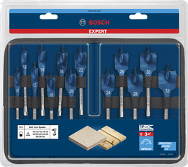Bosch Expert Self Cut Speed spade drill bit set 13-pc.