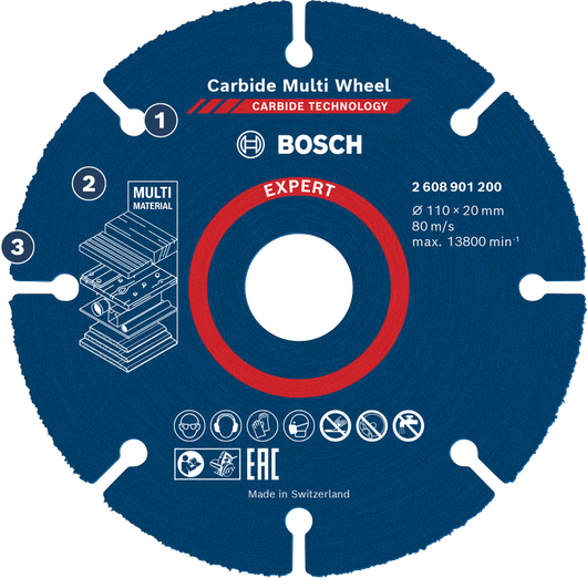 Bosch carbide multi wheel for cutting multi material.