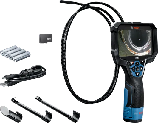 Bosch GIC 5-27 C inspection camera with accessories.