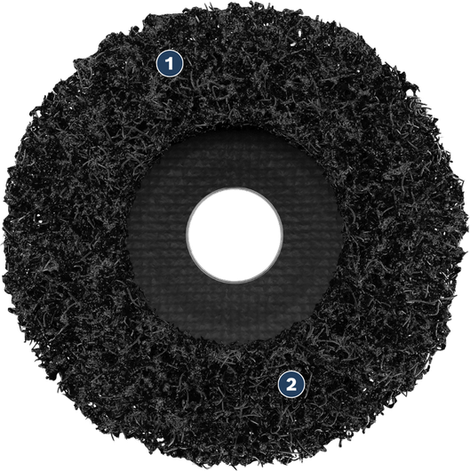 Bosch Spider WOG abrasive wheel for surface cleaning.