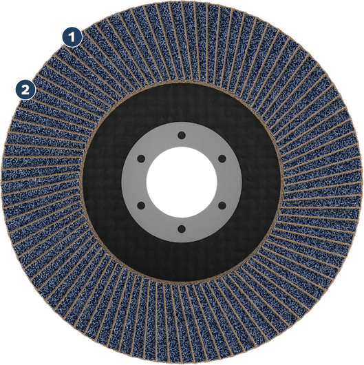 Bosch flap disc for grinding and sanding.