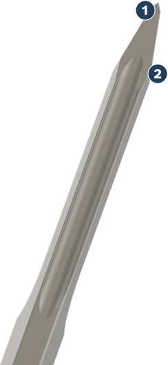 Bosch pointed chisel SDS max for concrete demolition.