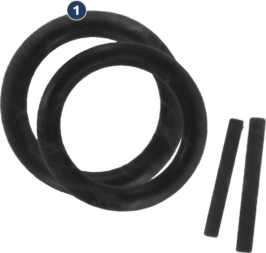 Bosch spare O-ring and spider coupling set.