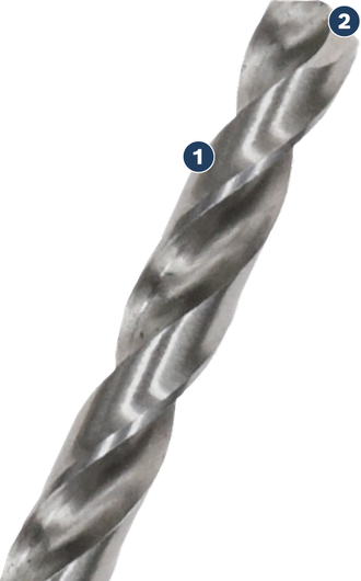 Bosch PRO Metal HSS-G Hex Twist Drill Bit close-up.