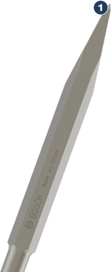 Bosch pointed chisel SDS-plus for demolition work.