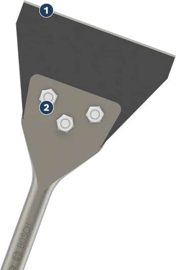 Bosch PRO SDS plus Floor Scraper Replacement Set 130 mm.