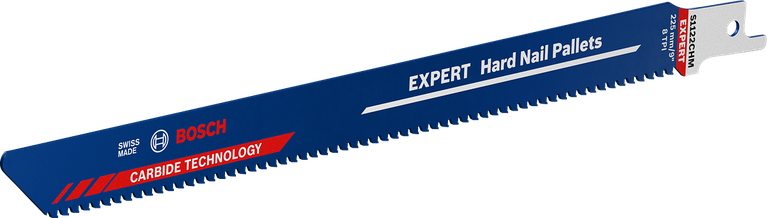 Bosch Expert Hard Nail Pallets carbide reciprocating saw blade.