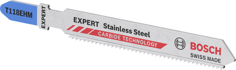 Bosch EXPERT T118EHM carbide jigsaw blade for metal.