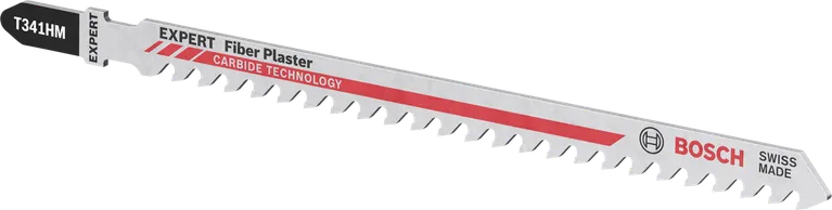 Bosch EXPERT Fiber Plaster T 341 HM carbide jigsaw blade.