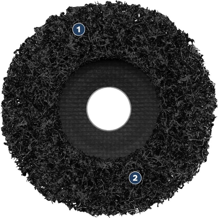 Bosch Spider WOG abrasive wheel for surface cleaning.