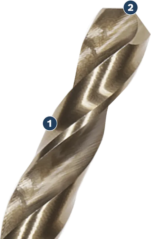 Bosch twist drill bit for metal drilling.