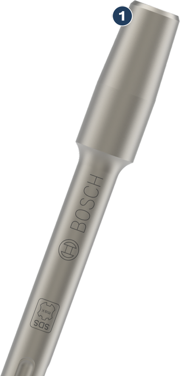 Bosch PRO SDS max Toolholder 220 mm for rotary hammers.