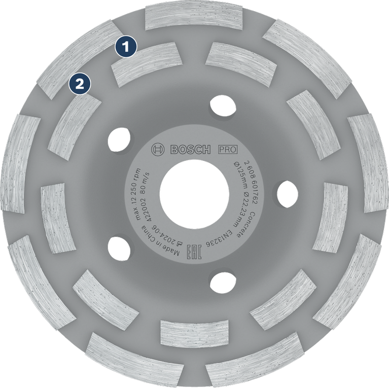 Bosch Expert Diamond Grinding Cup Wheel for concrete.