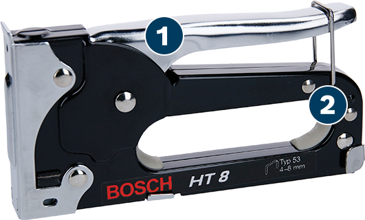Bosch HT 8 hand stapler for 4-8 mm staples.