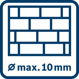 Drilling in masonry up to 10 mm