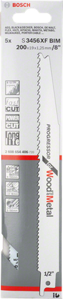Bosch S3456XF BIM saw blade for wood and metal.