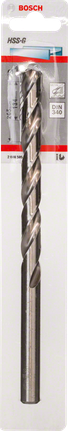 Metal drill bits HSS-G, DIN 340 Bosch HSS-G metal drill bit DIN 340.