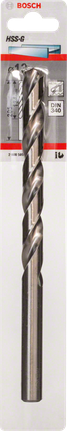 Metal drill bits HSS-G, DIN 340 Bosch HSS-G metal drill bit DIN 340.