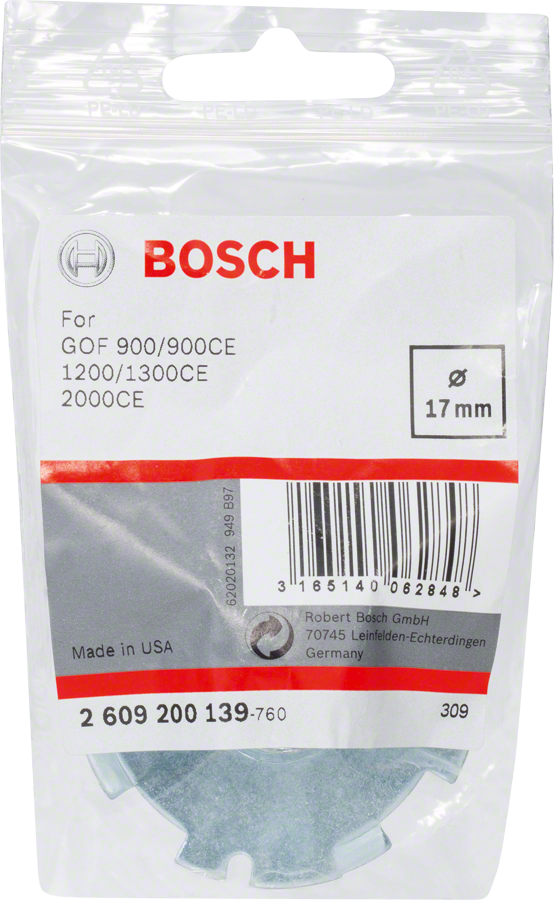 Bosch 17 mm template guide.