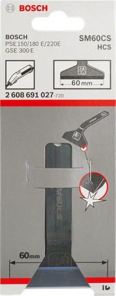 Scraper blade SM 60 CS Bosch SM 60 CS 60mm scraper blade.