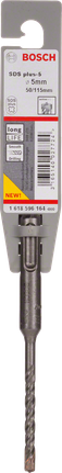 Bosch SDS plus-5 hammer drill bit 5mm long life.