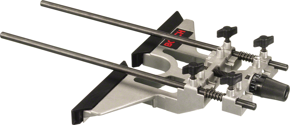 Bosch parallel guide adapter for precise routing.