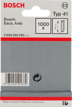 Bosch pin type 41 14mm staples.