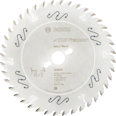 Bosch Top Precision circular saw blade for wood.
