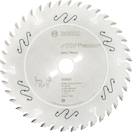 Bosch Top Precision circular saw blade for wood.