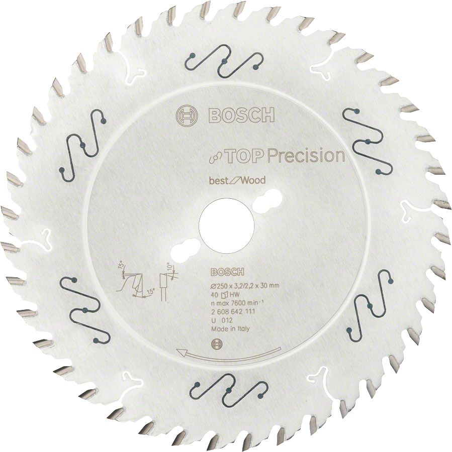 Bosch Top Precision circular saw blade for wood.