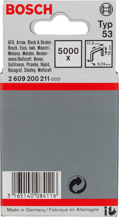 Bosch Typ 53 11,3mm staples.