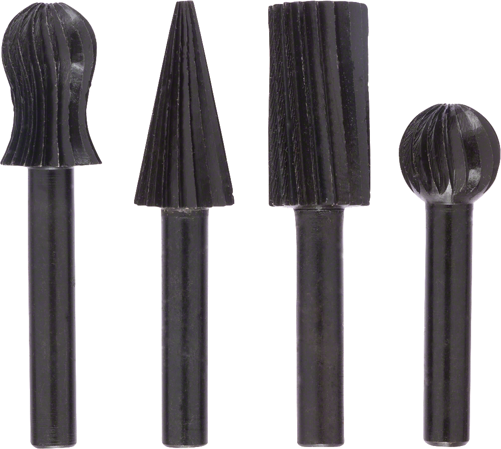 Bosch 4-piece freehand router bit set 13 mm.