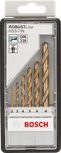 Bosch 6-piece HSS-TiN metal drill bit set 2-8 mm.