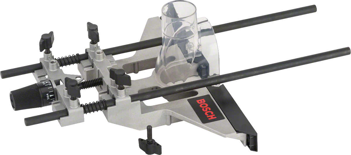 Bosch parallel guide accessory with 10 mm diameter.