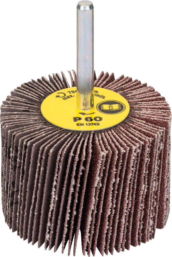 Bosch flap wheel 60 grit with 6mm straight shank.