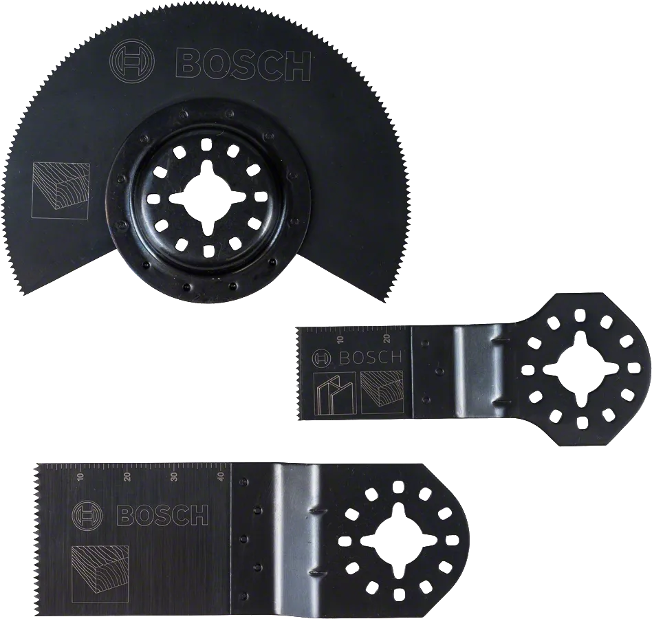 Bosch 3-piece basic wood cutting blade set.