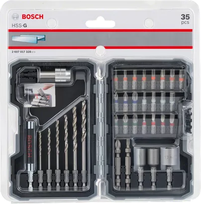 Extra Hard Screwdriver Bit Set, 35-Piece - Bosch Professional