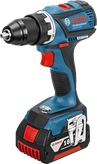 Bosch GSR 18 V-EC cordless drill with 5.0Ah battery.