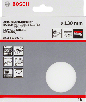 Bosch 130 mm polishing sponge.