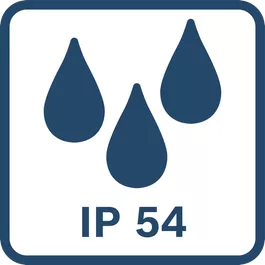 IP54 dust and splash water protection 