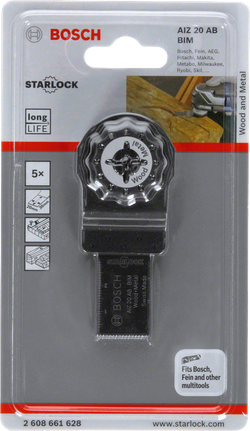 Bosch BIM plunge cut saw blade AIZ 20 AB 3/4″.