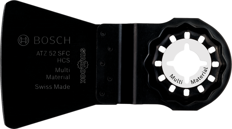 HCS scraper ATZ 52 SFC, flexible Bosch ATZ 52 SFC Starlock multi-material scraper blade.