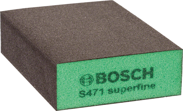 Foam abrasives S471 std block-SF Bosch S471 superfine sanding sponge block.