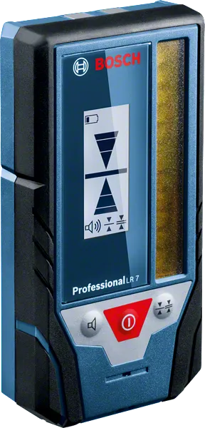 LR 7 Bosch LR 7 laser receiver with display and control buttons.